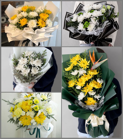 贵州毕节市金沙县茶园镇桂花村白事花束代送